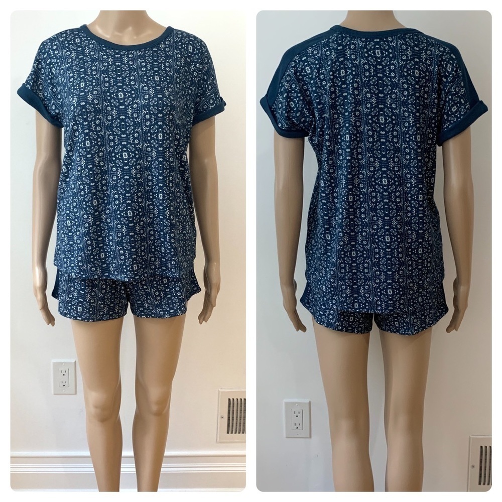 New Women’s Lucky Brand 2 Piece Pajama Set Shorts